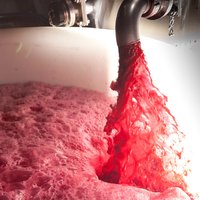 Grape juice in fermentation during the vinification - Château Grand-Puy-Lacoste